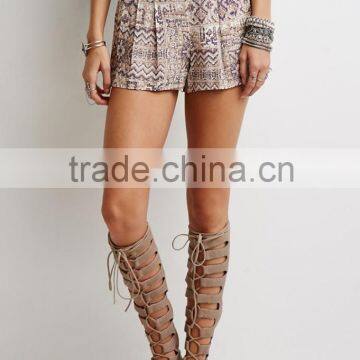 2015 China Manufacturer Customized Latest Design Casual Women Print Shorts photo-6