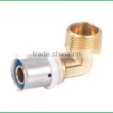 HPB58-3 brass press fitting elbow for manifold pex-al-pex pipe