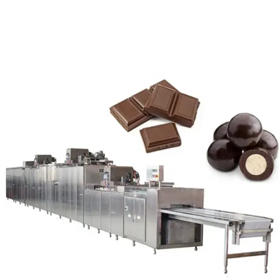 Автоматическая машина для покрытия сухофруктов, орехов и какао-бобов шоколадом