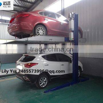 two post hydraulic home-uesd simple lifting car parking equipment