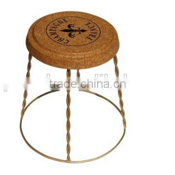 Champagne cage table/cork stool with wire(HP-J16)