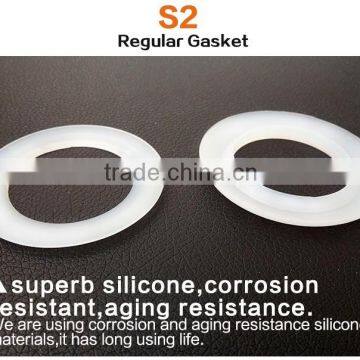 Excellent Quality White Rubber Water Seal Steel Ring Gasket Silicone (S2)