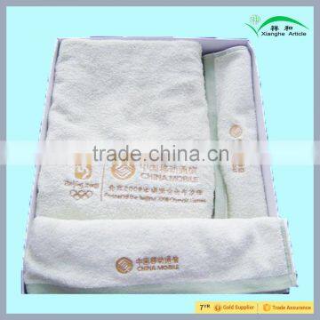 100% Cotton Face Towel as Communication Company Promotion Gift