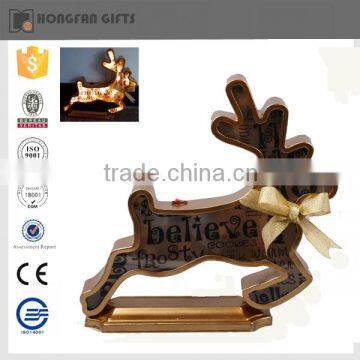 2016 Hot sell light iron christmas elk decoration in home