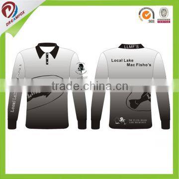 quick dry mesh fabric sublimation custom cheap fishing shirt, polyester fishing shirt