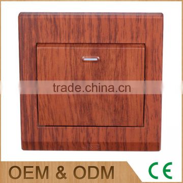 A series red wood series 1 gang wall switch                        
                                                                                Supplier's Choice