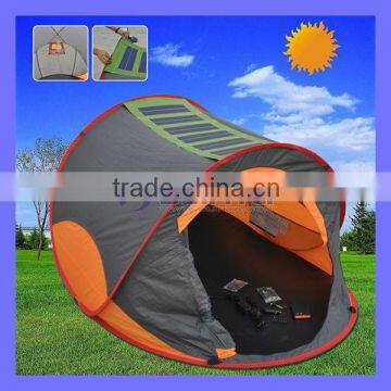 22W Camping Orange Solar Power Tent For Sale photo-1