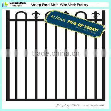 Black powder coated loop top and spear access gate