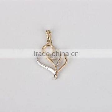 2016 Valentine's Day Gift Heart Shape 10k Gold Fashion Wedding Pendant for Girl Friend photo-4