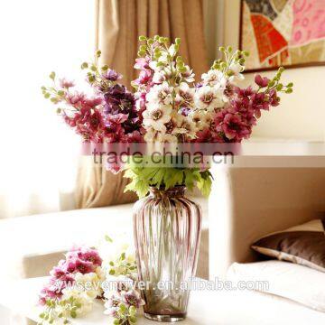Big European top-grade swallow simulation flowers artificial flowers sitting room be born long rod delphinium household table fl