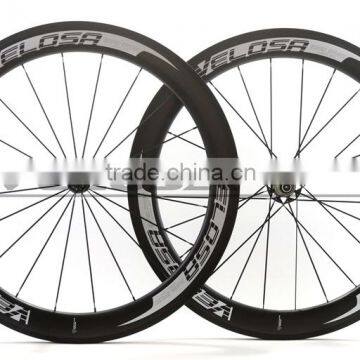 Velosa Logo Carbon Bicycle Wheels With Bitex R51 Hub 700C Chinese Carbon Road Wheelset 60mm 25mm Wide photo-2