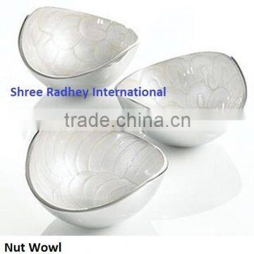 Metal Aluminum Nut Bowl