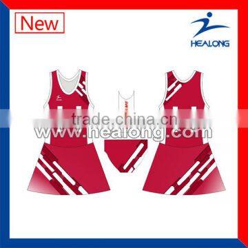 New style wholesale sublimated netball uniform with high quality