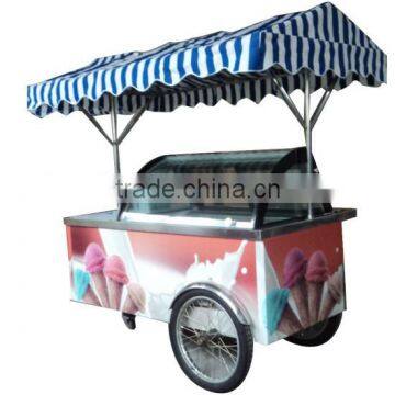 Ice cream food trolley freezer