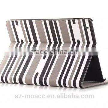 Hot Sale case for Ipad Air 2 leather case, with stripes design