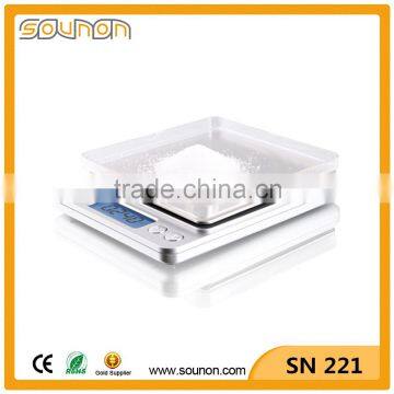 Europe Hotselling Digital Scale Large LCD Display Backlight Large Stainless Steel Weighing Platform Pocket Scale 0.01g photo-4