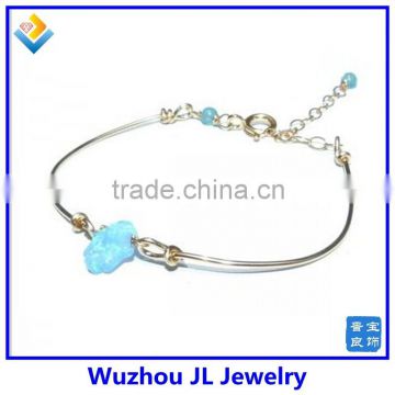 2014 new hottest selling necklace and bracelet pendant stone price opal hamsa bracelet jewelry