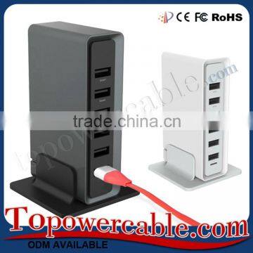 Multi 6 Ports Usb Connector Splitter Box Hub With Charging Port