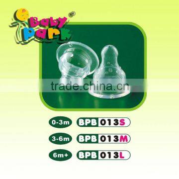 high quality transparent silicone baby bottle nipples