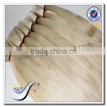 Wholesale 100% virgin human hair blonde hair european bulk hair for braiding                        
                                                                                Supplier's Choice