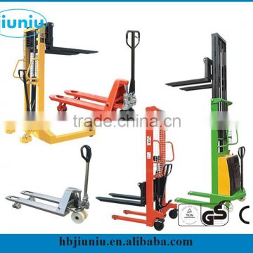 Manufacture hand manual hydraulic forklift