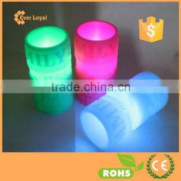 Automatic Color Changing Light Word Carving Electric Candle Light