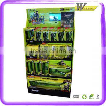 POP promotion cardboard mobile phone displays with lcd display stand
