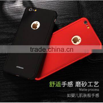 Joyroom Beetle Series PC Full Cover Case with Tempered Glass Screen Protectorfor iPhone 6s/6 3in1 360 degree matte case