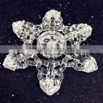 white acrylic snowflake, christmas snowflake accessory