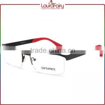 Laura Fairy Wenzhou Wholesale Cheap New Model Fashion Black Half Rim Optical Frame