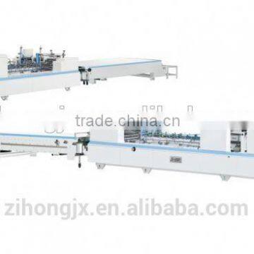 GK-650A automatic paper folder glue machine gluer for cardboard paper