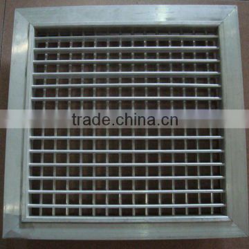 Aluminium double louvers grille for vent