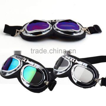 Scooter Pilot Goggles Helmet Vintage Anti-UV Motorcycle Helmet glasses Motocross