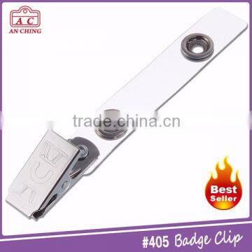 Popular Metal id Card Holder Alligator Clip With Reinforced Strap photo-6