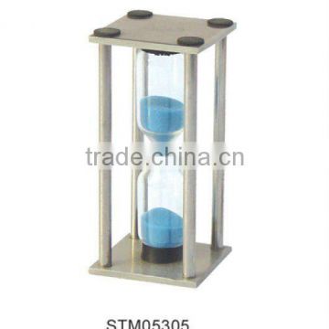 metal sand timer, metal hourglass, metal sand clock