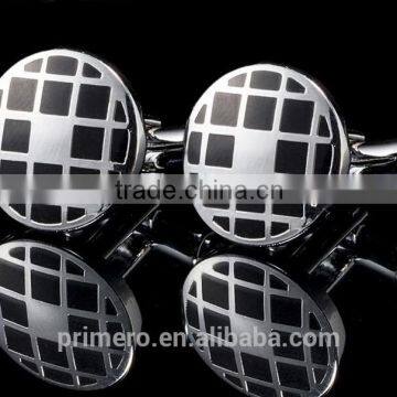 PRIMERO 2015 Fashion Jewelry Acute Fashion Custom Cufflinks New Plating Round Enamel Cufflinks Men's Formal Wear Cufflinks photo-5