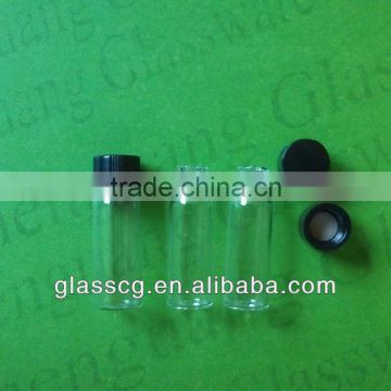 1/2 dram glass vials with plastic screw cap 12*35