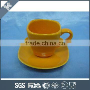 2016 hot sell porcelain coffee cup and saucer wholesale