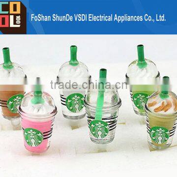 Cheap Price Cute Starbucks Coffee Cup Earphone Dustproof Frappuccino Cap Plug Anti-dust Stopper for iPhone 6s 5s 4s for Samsung