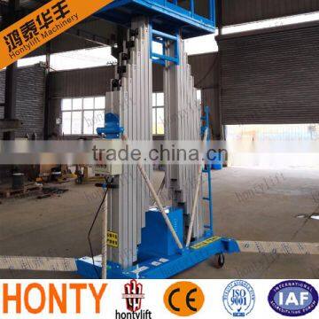 2016 Best Popular Double-mast manual man lift for sale