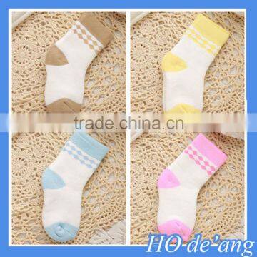 Hogift 2016 hot selling simple soft cotton baby socks thick warm socks for children MHo-210