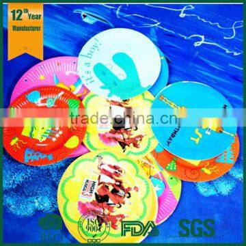 Quality Paper Plates,7" Disposable Party Paper Plates,christmas Paper Plate Set photo-4