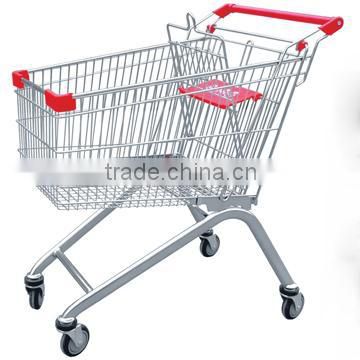 High Quality Market Metal Shopping trolley with chair