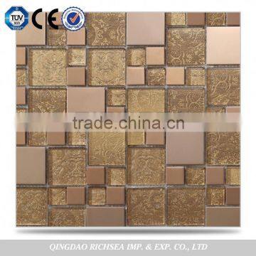 Shape Beauty Bathroom Flooring Designs Glass Mosaic Tile