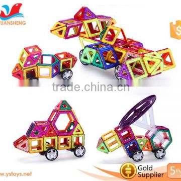 2015 Hot Selling Eco-friendly Magnetic Blocks Toys toys plastic magnetic building blocks for preschool children