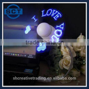 USB Powered Desktop LED Programmable Message Fan