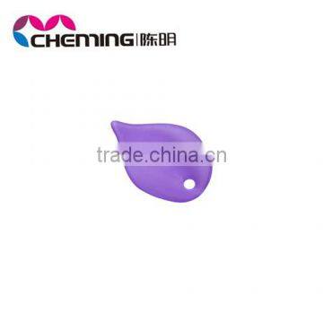 chunky acrylic purple leaf beads, big size, jewelry accessory, transparent, high quality, low price