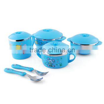 Chinese Wholesale 5 Piece Stainless Steel Mixing Bowl Set With Lids for Children photo-3