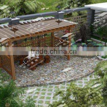 good quality long warranty decking trellis/wood grape trellis/Aluminum grape trellis