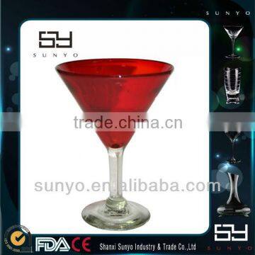 Promotional Large Red short stem Martini Glass vase on Sale wholesale